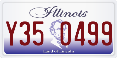 IL license plate Y350499