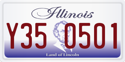 IL license plate Y350501
