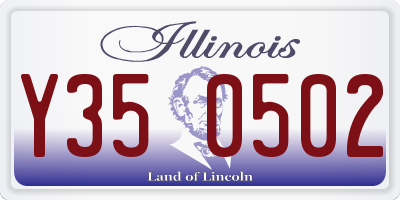 IL license plate Y350502