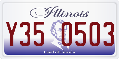 IL license plate Y350503