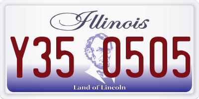 IL license plate Y350505