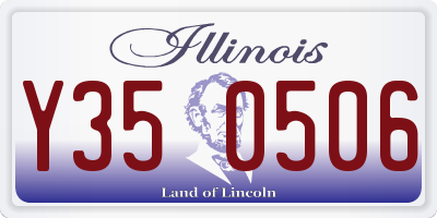 IL license plate Y350506