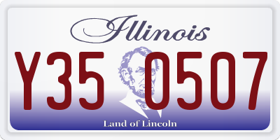 IL license plate Y350507