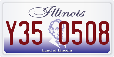 IL license plate Y350508
