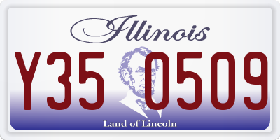 IL license plate Y350509