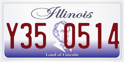 IL license plate Y350514