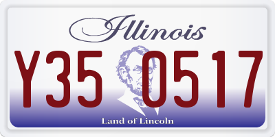 IL license plate Y350517