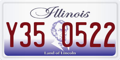 IL license plate Y350522