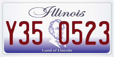 IL license plate Y350523
