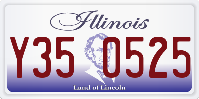 IL license plate Y350525