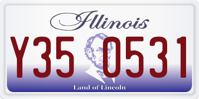 IL license plate Y350531