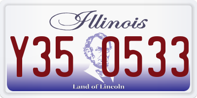 IL license plate Y350533