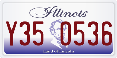 IL license plate Y350536