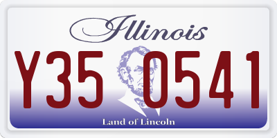 IL license plate Y350541