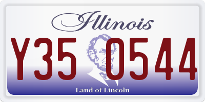 IL license plate Y350544