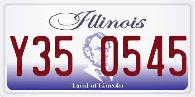 IL license plate Y350545