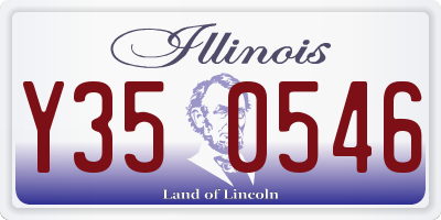 IL license plate Y350546