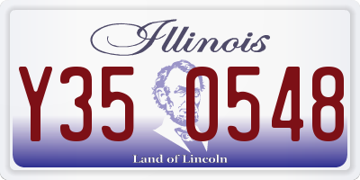 IL license plate Y350548