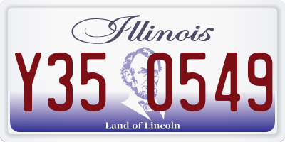 IL license plate Y350549