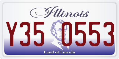IL license plate Y350553