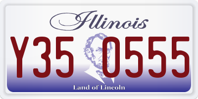 IL license plate Y350555