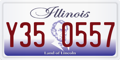IL license plate Y350557
