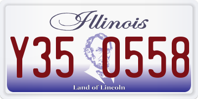 IL license plate Y350558