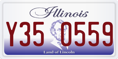 IL license plate Y350559