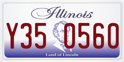 IL license plate Y350560