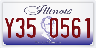 IL license plate Y350561