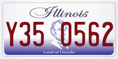 IL license plate Y350562