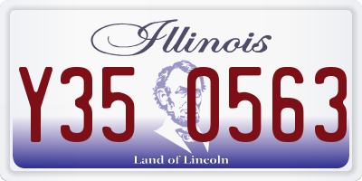 IL license plate Y350563