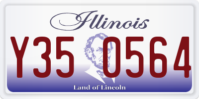 IL license plate Y350564