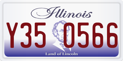 IL license plate Y350566