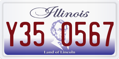 IL license plate Y350567