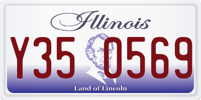 IL license plate Y350569