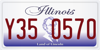 IL license plate Y350570