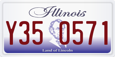IL license plate Y350571