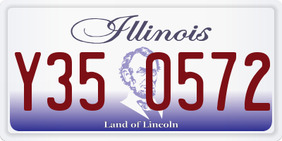 IL license plate Y350572