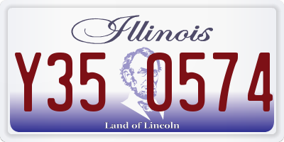 IL license plate Y350574