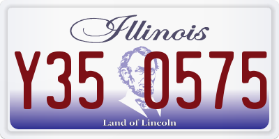IL license plate Y350575