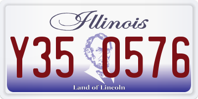 IL license plate Y350576