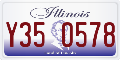 IL license plate Y350578