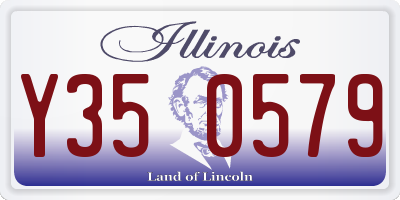 IL license plate Y350579
