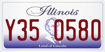IL license plate Y350580