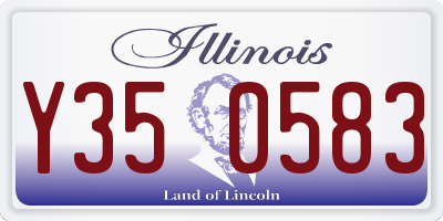 IL license plate Y350583
