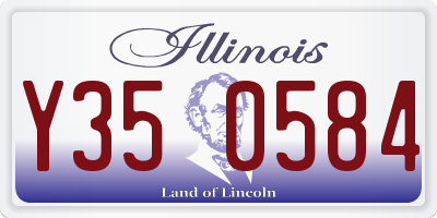 IL license plate Y350584