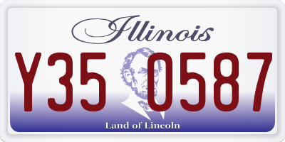 IL license plate Y350587