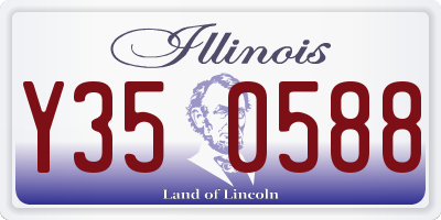 IL license plate Y350588