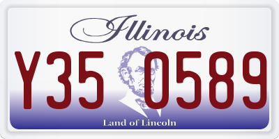IL license plate Y350589